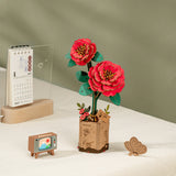 3D Puzzle - Red Camellia | Fleux | 5