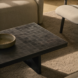 Table basse Grooves - Teck off Noir | Fleux | 17