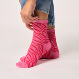 Chaussettes Zèbre - Rose & Rouge | Fleux | 5