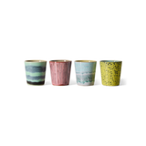 Set de 4 mugs 70s ceramics artistic | Fleux | 6
