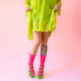 Chaussettes côtelées à volants | Fleux | 4