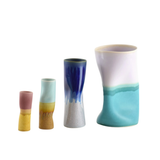 Vase Cylindre - Distortion Violet et Orange | Fleux | 3