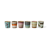 Set de 6 coffee mugs 70s S Surreal | Fleux | 10