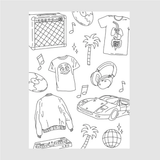 Coloriage - French Touch | Fleux | 8