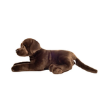 Peluche Labrador Marron Chocolat Couché | Fleux | 4