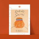 Affiche Roland-Garros 1981 - Eduardo Arroyo - 30 x 40 cm | Fleux | 5
