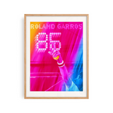Affiche Roland-Garros 1985 - Jacques Monory - 30 x 40 cm | Fleux | 3