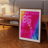 Affiche Roland-Garros 1985 - Jacques Monory - 30 x 40 cm | Fleux | 5