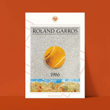 Affiche Roland-Garros 1986 - Jiri Kolar - 30 x 40 cm | Fleux | 5