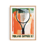 Affiche Roland-Garros 1987 - Gérard Titus-Carmel - 30 x 40 cm | Fleux | 4