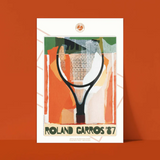 Affiche Roland-Garros 1987 - Gérard Titus-Carmel - 30 x 40 cm | Fleux | 5