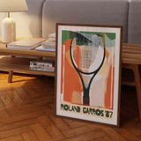 Affiche Roland-Garros 1987 - Gérard Titus-Carmel - 30 x 40 cm | Fleux | 6