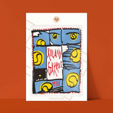 Affiche Roland-Garros 1988 - Pierre Alechinsky - 30 x 40 cm | Fleux | 5