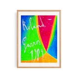 Affiche Roland-Garros 1989 - Nicola De Maria - 30 x 40 cm | Fleux | 4