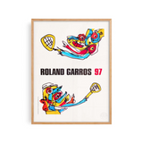 Affiche Roland-Garros 1997 - Antonio Saura - 30 x 40 cm | Fleux | 4