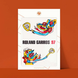 Affiche Roland-Garros 1997 - Antonio Saura - 30 x 40 cm | Fleux | 5