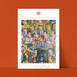 Affiche Roland-Garros 1999 - Antonio Segui - 30 x 40 cm | Fleux | 5