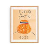 Affiche Roland-Garros 1981 - Eduardo Arroyo - 30 x 40 cm | Fleux | 4