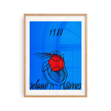 Affiche Roland-Garros 1980 - Valerio Adami - 30 x 40 cm | Fleux | 5