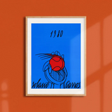 Affiche Roland-Garros 1980 - Valerio Adami - 30 x 40 cm | Fleux | 6