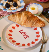 Assiette Love en céramique | Fleux | 4