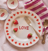 Assiette plate Love en céramique | Fleux | 3
