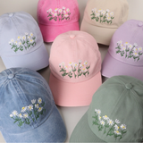 Casquette baseball - Daisy Bloom Denim | Fleux | 5