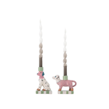 Set de 2 bougeoirs - Doglie Grès Rose | Fleux | 7