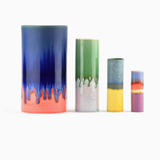 Vase Cylindre - Vert & Bleu | Fleux | 6