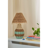 Lampe de Table - Rotin Rayures Brun Tall | Fleux | 8