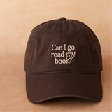Casquette - Can I Go Read My Book - Marron Foncé | Fleux | 10