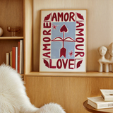 Affiche A3 Languages of Love | Fleux | 6