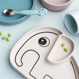 Assiette en silicone - Éléphant | Fleux | 5