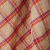 Serviette Vida - Carreaux Strawberry/Cream 50 x 70 cm | Fleux | 8