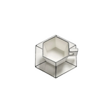 Tasse Cappuccino & Sous-coupe black carte blanche | Fleux | 6