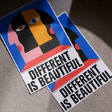Affiche Different is Beautiful - 50x70 cm | Fleux | 5