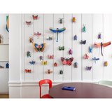 Décoration murale Libellule Rose - Pink Dragonfly | Fleux | 6