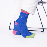 Chaussettes Coton Peigné Vintage - Bleu électrique | Fleux | 6