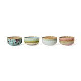 Lot de 4 Bols dessert 70s S Impression | Fleux | 9