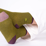 Chaussettes Unies Coton Peigné - Olive | Fleux | 6