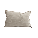Coussin Vice Versa - Toile Biella Dévorée - Naturel 40x60 cm | Fleux | 3