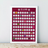 100 Albums Scratch-Off Poster | Fleux | 5