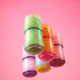 Bougie Stacked Pink and Red - Saffron Rose | Fleux | 20