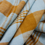 Serviette Vida - Carreaux Amber Blue 50 x 70 cm | Fleux | 8
