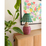 Lampe de Table - Rotin Rayures Pink Tall | Fleux | 5