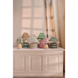 Lampe de Table - Rotin Rayures Brun Low | Fleux | 5