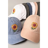 Casquette de baseball Brodée Tournesol - Bleu Marine | Fleux | 5