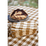 Nappe Bourdon Toile Vichy Vintage - Havane/Bourdon Havane | Fleux | 3