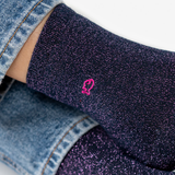 Chaussettes Unies Pailletées - Marine | Fleux | 5