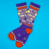 Chaussettes "Are You Overthinking What I'm Overthinking ?" | Fleux | 7